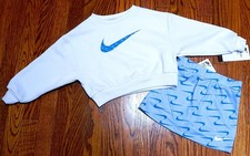 NIKE SPORT AUTHENTIC TODDLERS GIRLS BRAND NEW ORIGINAL 2Pc SET SUIT Size 4, NWT