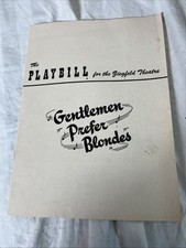 Vintage "Gentlemen Prefer Blondes" Carol Channing PLAYBILL ZIEGFELD THEATRES