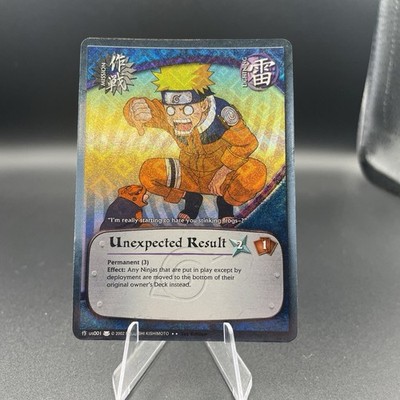 Naruto CCG Unexpected Result US001 Diamond Foil LP 1st Edition