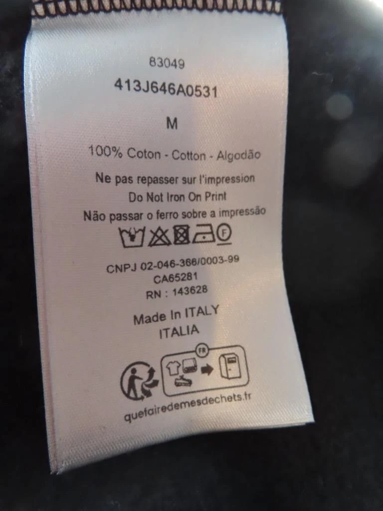 Felpa con cappuccio a maniche lunghe Dior Homme nera multicolore stampa logo taglia M nuova con etichetta