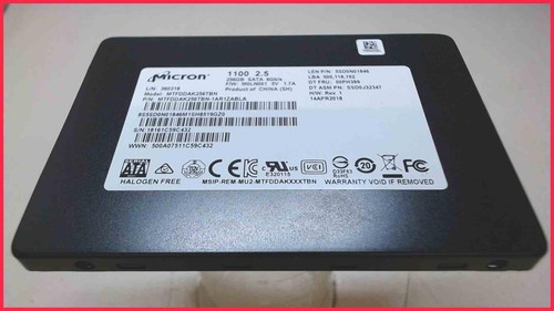 HDD SSD Festplatte  2.5" 256GB Micron MTFDDAK256TBN SATA (329h)