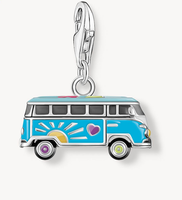 Thomas Sabo Charm AnhäNger Hippie Bus 925 Sterlingsilber Kaltemail 2210-664-7