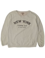 ZARA Womens Hipster Oversized Sweatshirt Jumper UK 14 Medium Turquoise DE18