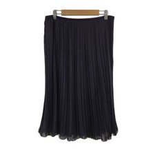 U by Ungaro Women's Purple Pleated Chiffon Skirt 40 A Condition