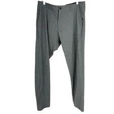 Vuori Men 34 Aim Pant Performance Gray Stretch Straight Leg Sport Commute Travel