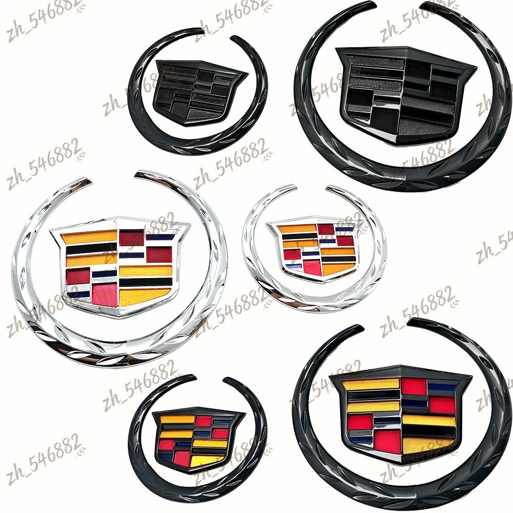 Ats Rear Emblem Adhesive Front Grille & Rear Trunk Lid Emblem Badge For SRX ATS CTS DTS ...