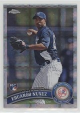 2011 Topps Chrome Retail X-Fractor Eduardo Nunez #198 1u6