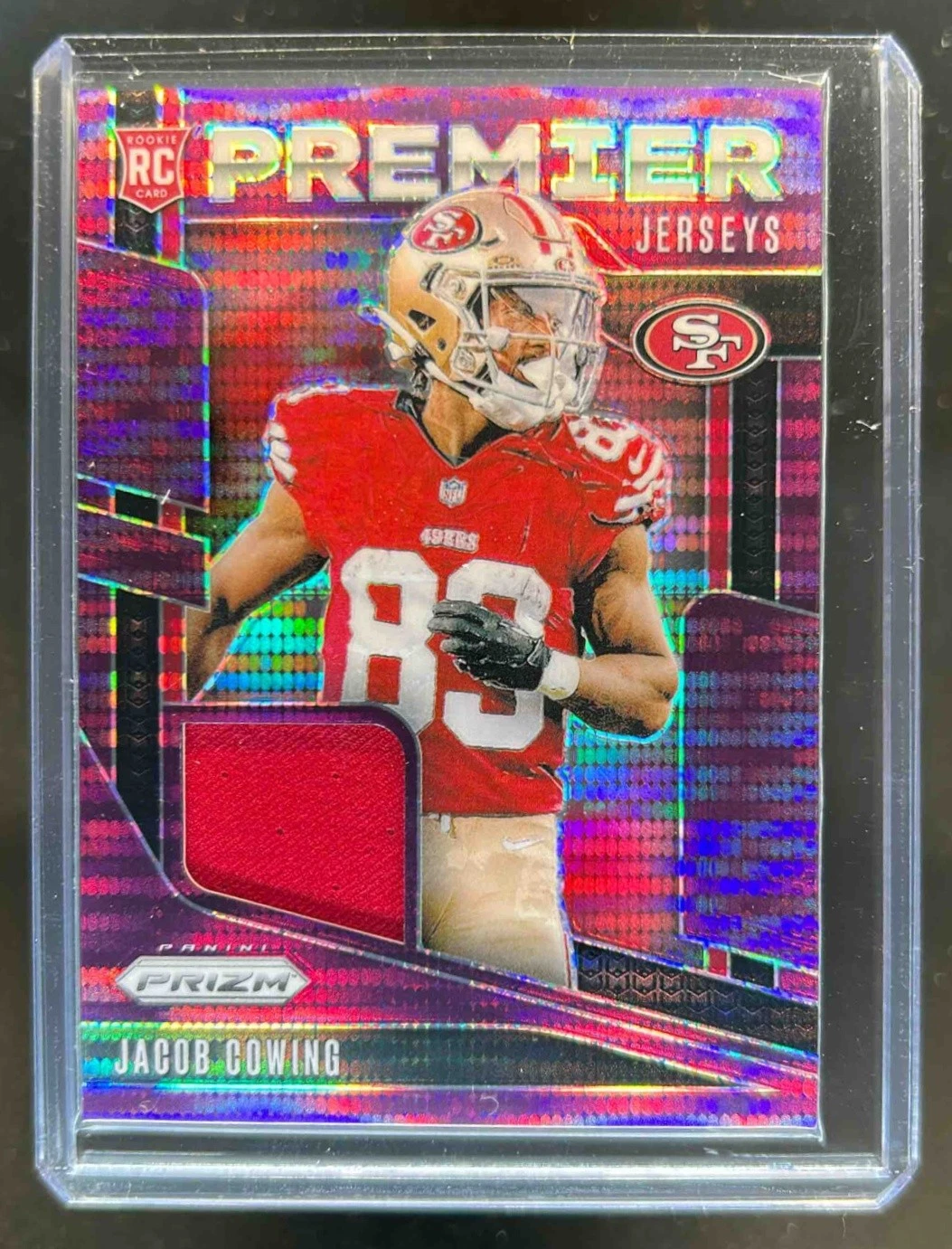 Jacob Cowing Panini Prizm Premier Jerseys #PJJCG Purple Pulsar