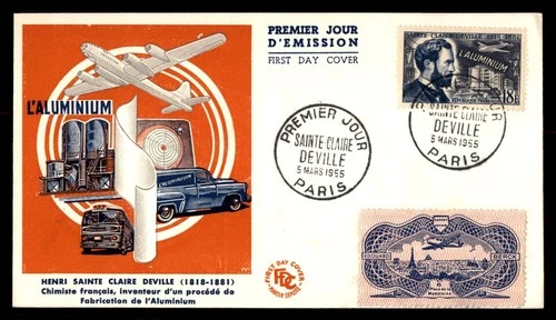 Mayfairstamps France FDC 1955 Sainte Claire Deville Aluminium First Day Cover aa