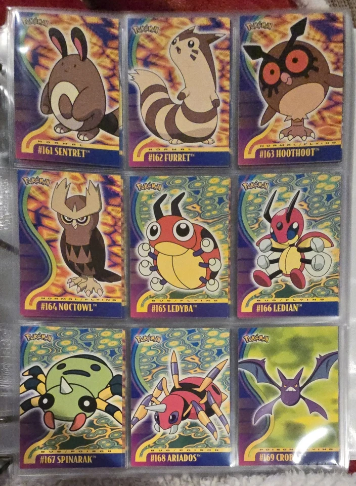 POKEMON TOPPS JOHTO SERIES 1 & 2 COMPLETE 140 CARD SET EXCELLENT BLUE LOGO 1999 - Image 2 of 4