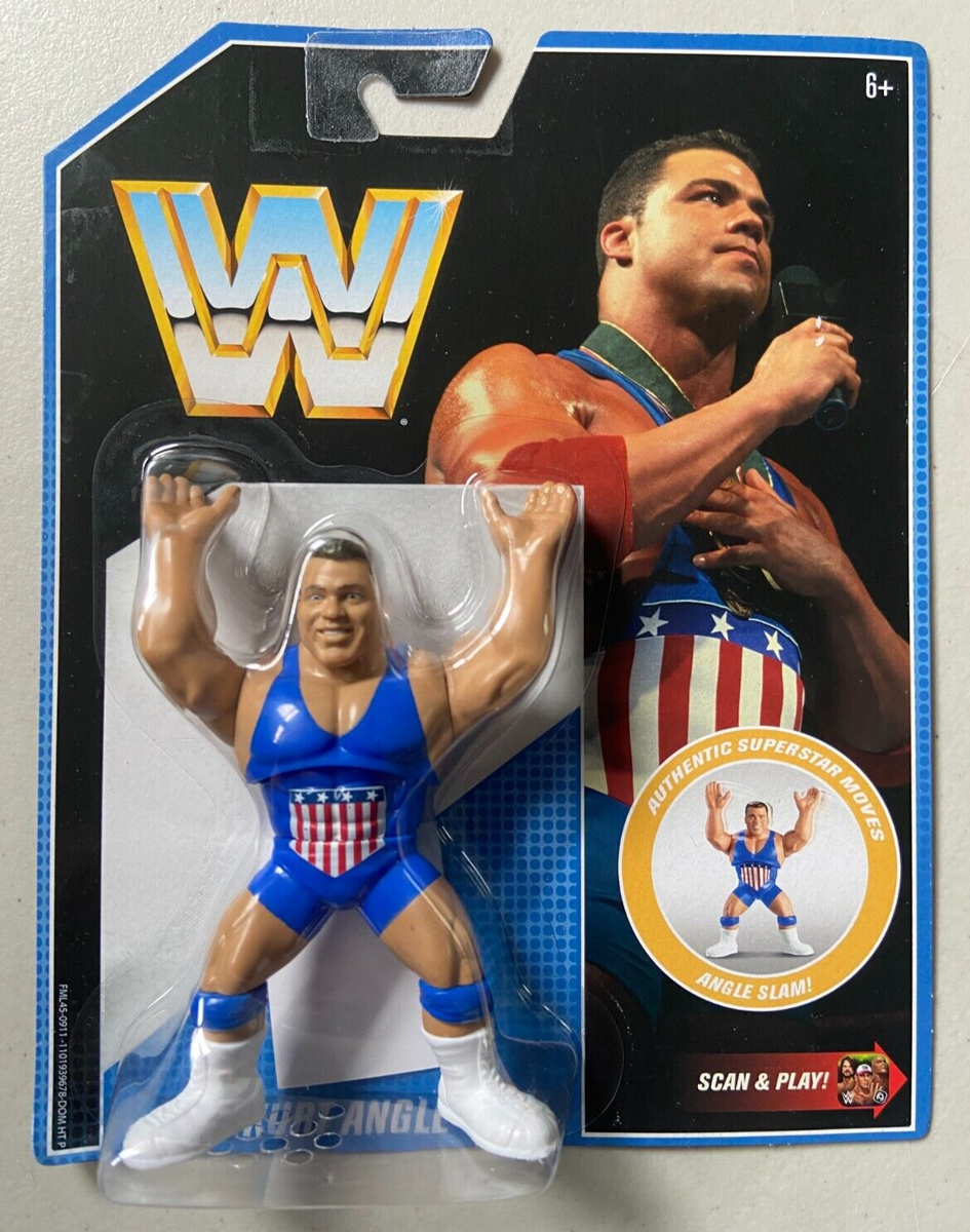 WWE Mattel Retro Wrestling Figure Kurt Angle - WWF Hasbro Style | eBay