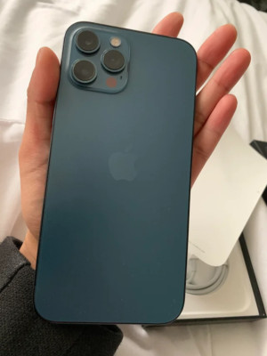 Tiktok app installed Apple iPhone 12 Pro Max - 128 GB - Blue (Unlocked