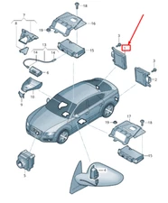 NEW AUDI RS7 SPORTBACK 4G LANE CHANGE ASSIST CONTROL UNIT 4G0907568L