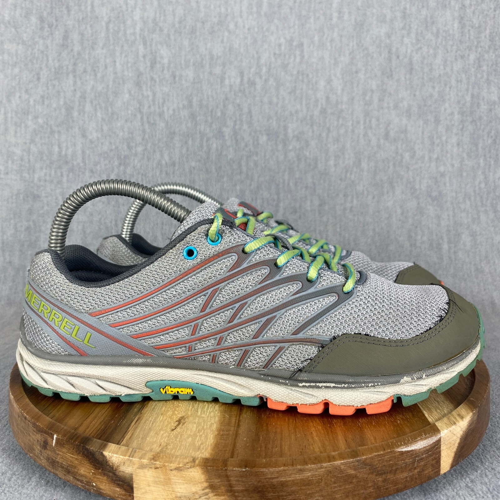 Scarpe Merrell Bare Access da donna taglia 8 5 grigie sneakers trail running escursionismo