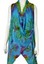 thumbnail 2 - Blue Tie Dye Kimono Sleeveless Lady Hippie Holiday Kaftan Wear Beach Summer Wear
