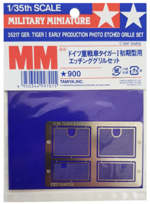 Tamiya 1/35 German Tiger I Early Prod. Fotoätzgitter Set - 35217