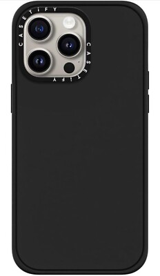 CASETiFY　ケース MagSafe対応　iPhone15pro max　黒 CASETIFY iPhone 15 Pro Max Paint Matte Black Solid 4x Military