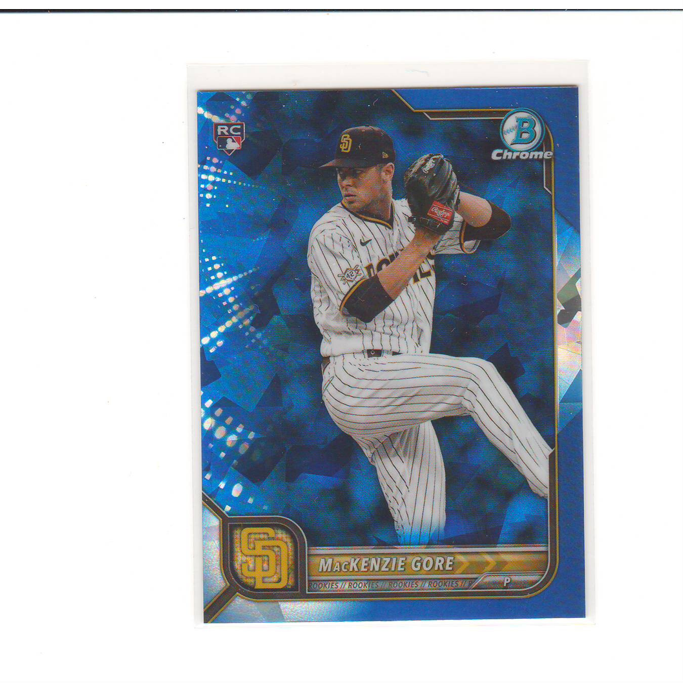 2022 Bowman Chrome Sapphire #67 MacKenzie Gore RC