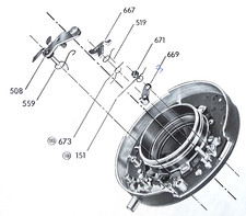 Compur Part 1110-338-508 Self Timer for Kodak Retina Xenon 50mm f2.0 - NEW