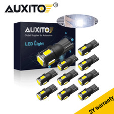 10x Auxito T10 Led License Plate Light Car Interior Bulbs White 168 2825 194 W5w