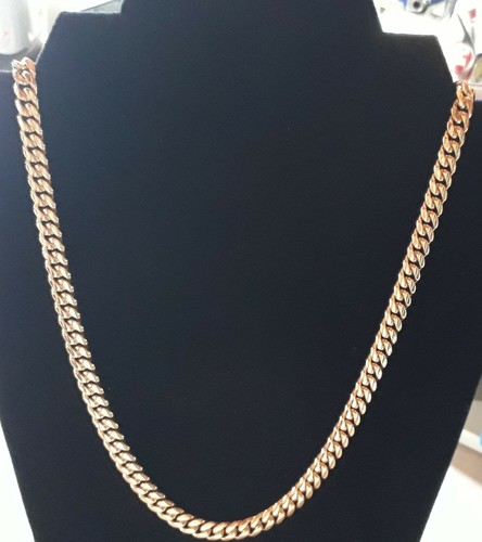 6mm Cuban Curb Chain Necklace 18k 