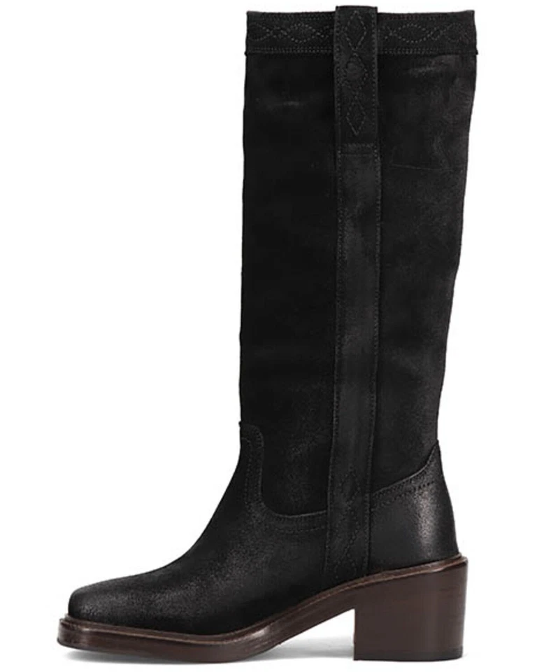 Botas Frye® para mujer 8,5 B Kate 14" en gamuza negra Foto 4 de 4