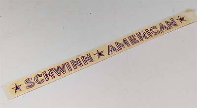 Schwinn American Chainguard Original Water Transfer Decal 1955-57