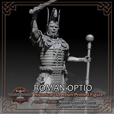 Roman Empire Optio - Scale 1/18 to 1/6 - 3D Resin Printed Figure Model Kit