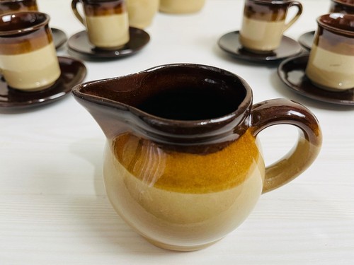 Set Completo da caffè Caffettiera 6 Tazzine zuccheriera lattiera Vintage Anni 70 - Foto 6 di 12