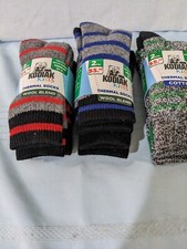 3 Packs/6Pair Kodiak Boys Thermal Socks Size M 10-2 1/2