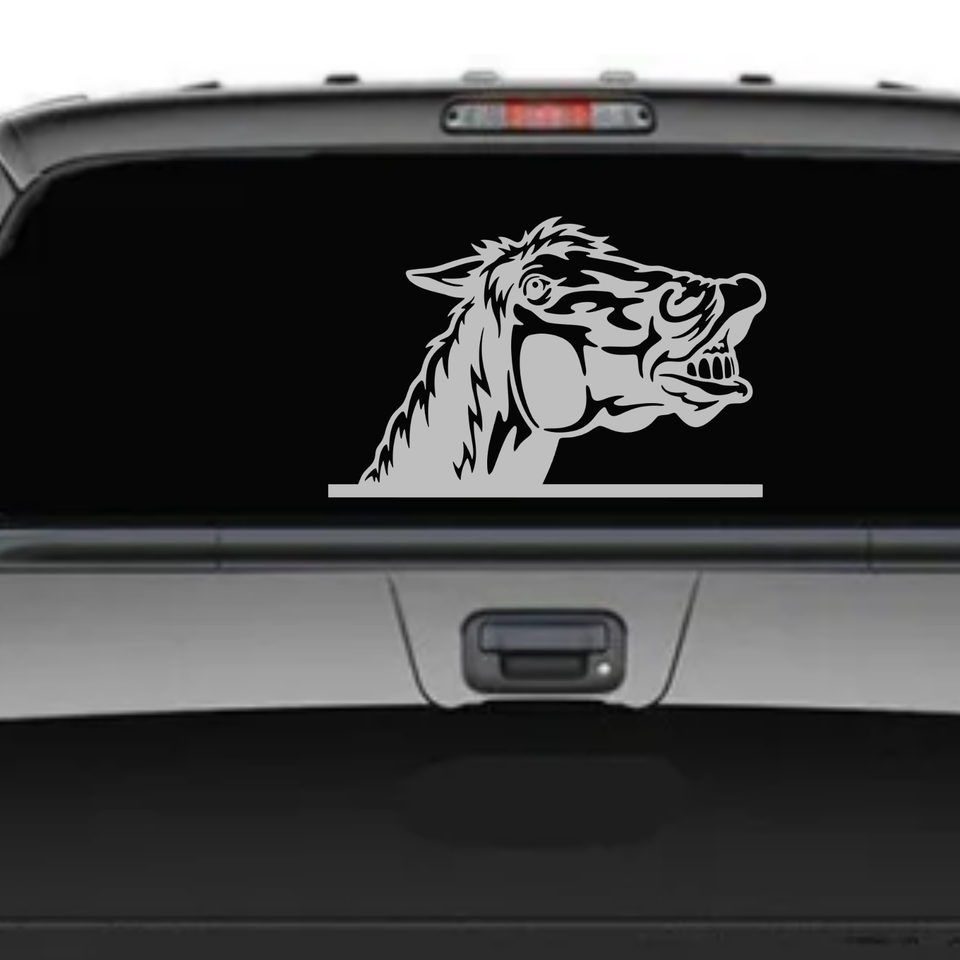 Funny Peeking Horse Decal Truck Trailer Window Tumbler Sticker | eBay