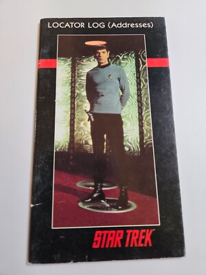 Star Trek Locator Log (Addresses) 1991 Vintage Address Book