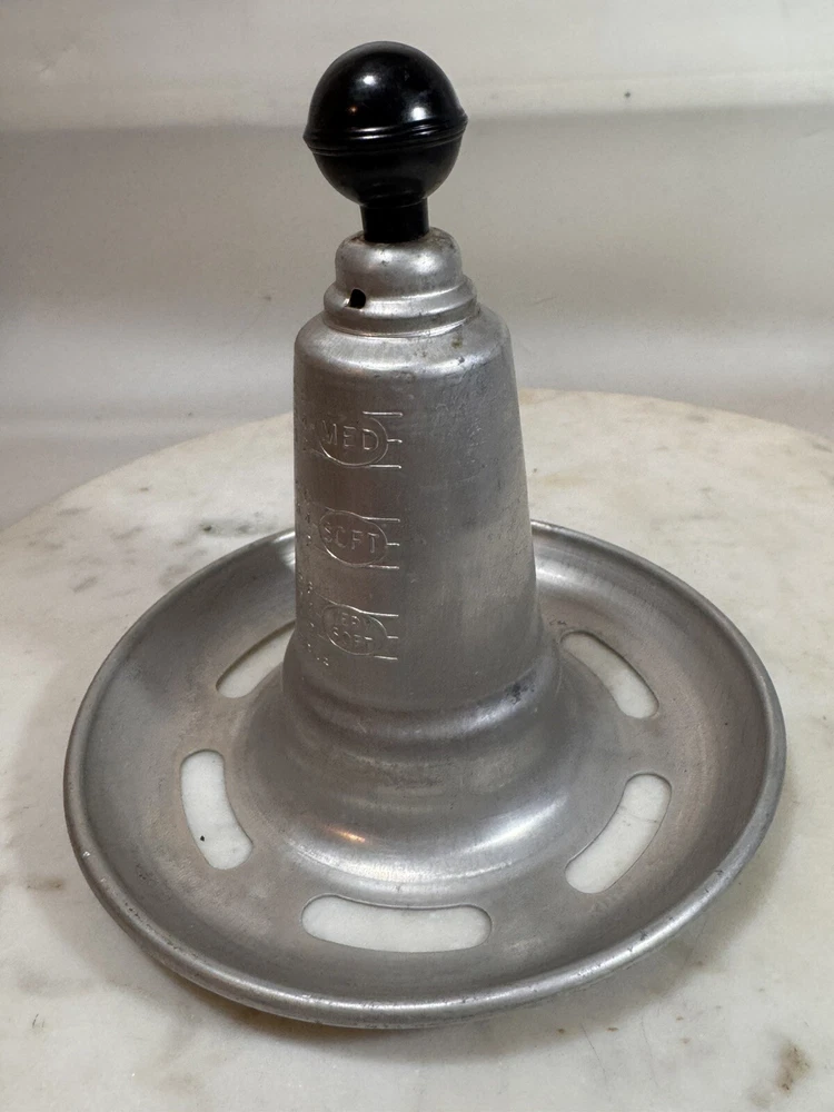 Vintage 1950s Whistling Egg Cooker Alarm Utensil Aluminum Kitchen Gadget Rare