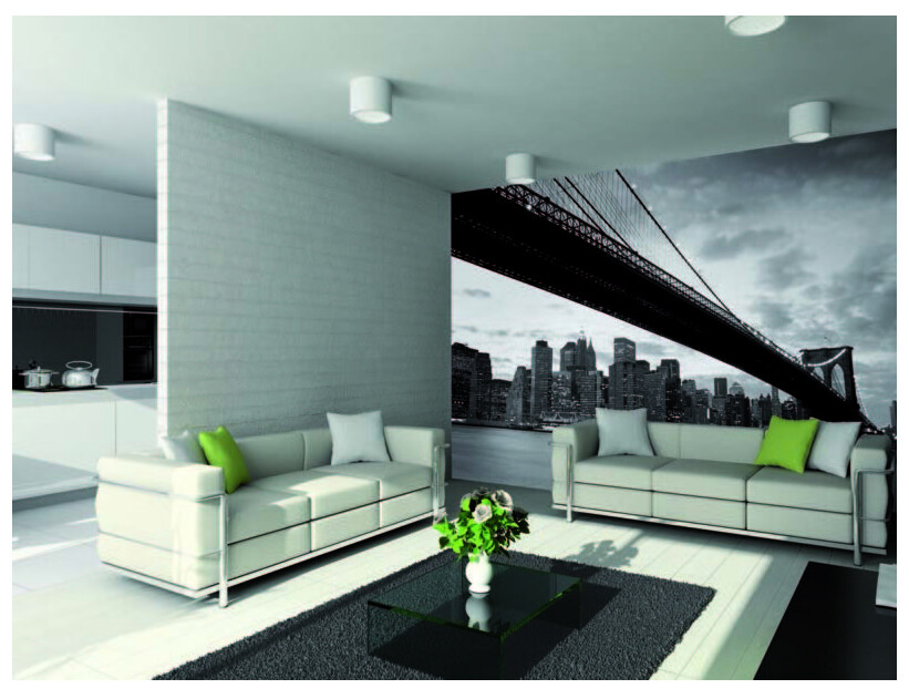Decorazione GIGANTE da muro "PONTE DI BROOKLYN" - Maxi sticker da parete Giant W