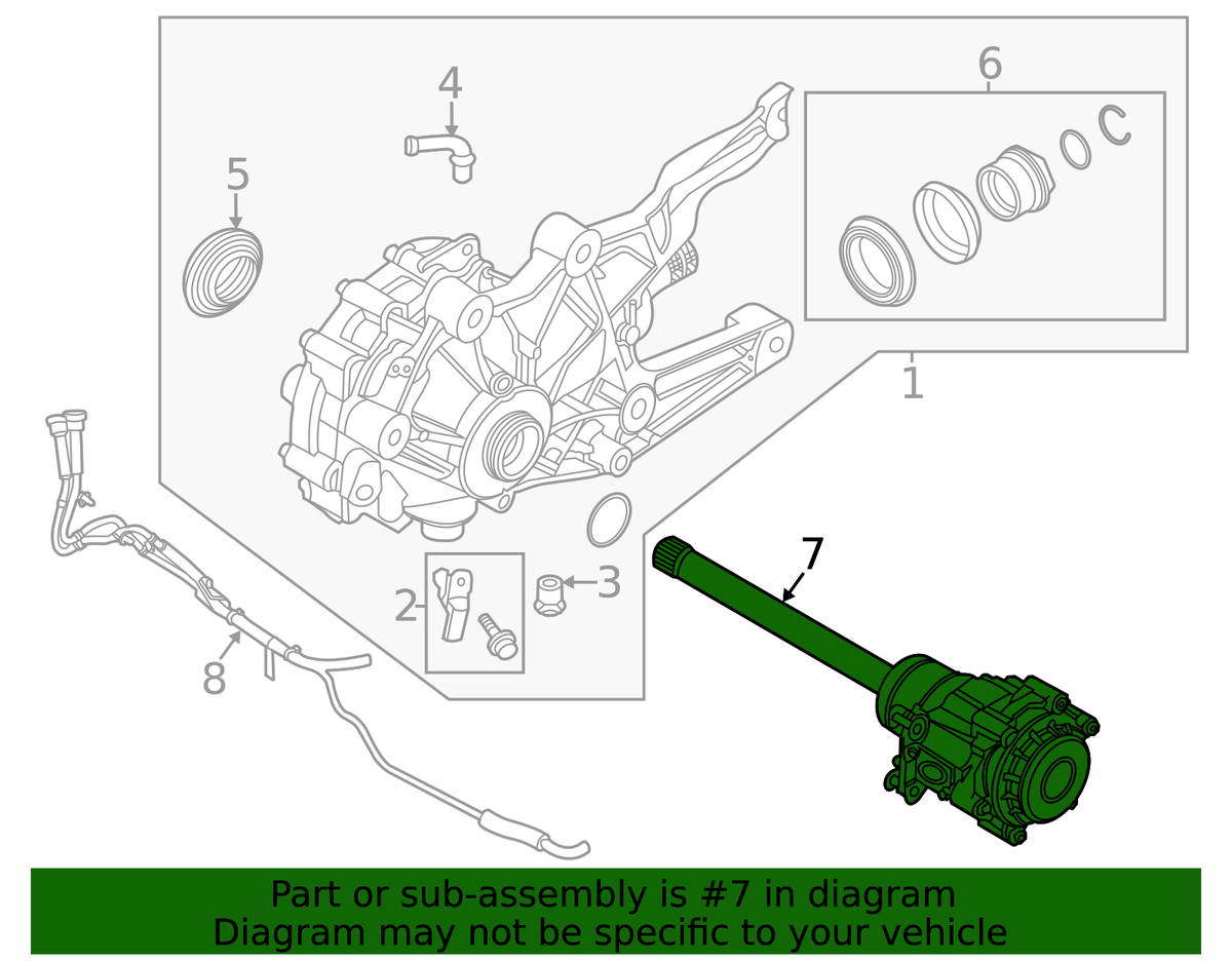 Genuine Ford Axle Assembly N1MZ-3A427-F | eBay