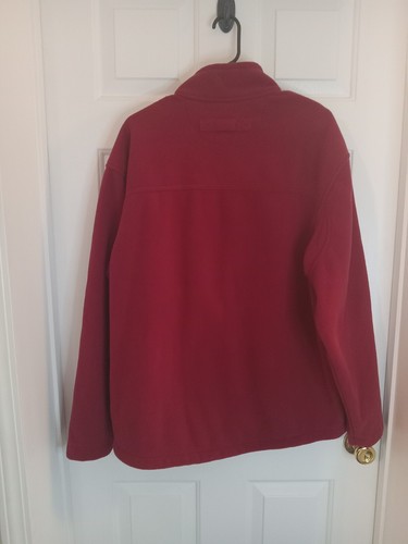 Giacca Duluth Trading Co uomo taglia media Shoreman pile antivento full zip rossa - Foto 10 di 16