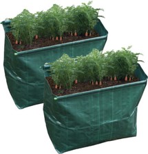 Pack of 2 49L Garden & Greenhouse Durable Vegetable Planting Planters Grow Bags