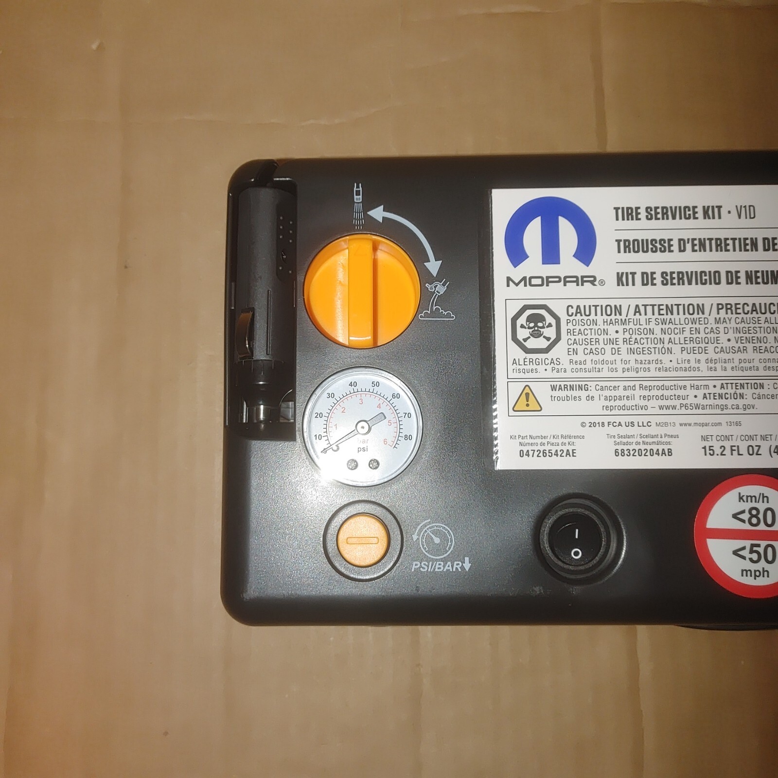 NEW Mopar Tire Inflator Kit Mopar (04726542AE) Tire Service Kit NEW