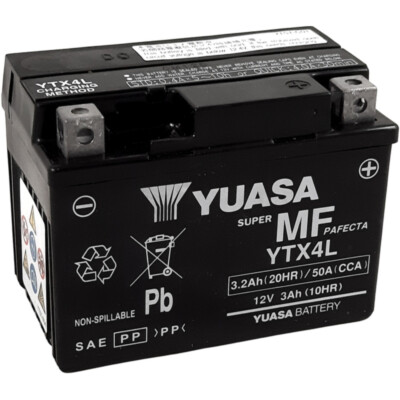 W/C Battery Maintenance Free Factory Activated - FA YUASA YTX4L