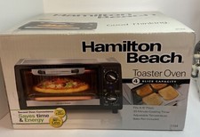 Horno tostador de cuatro rebanadas Hamilton Beach #31144 nuevo en paquete acero inoxidable