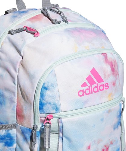 NWT Adidas Excel 7 Unisex OSFA 15" Laptop Backpack, Blue/Mint Green/Grey/Pink - Picture 4 of 12
