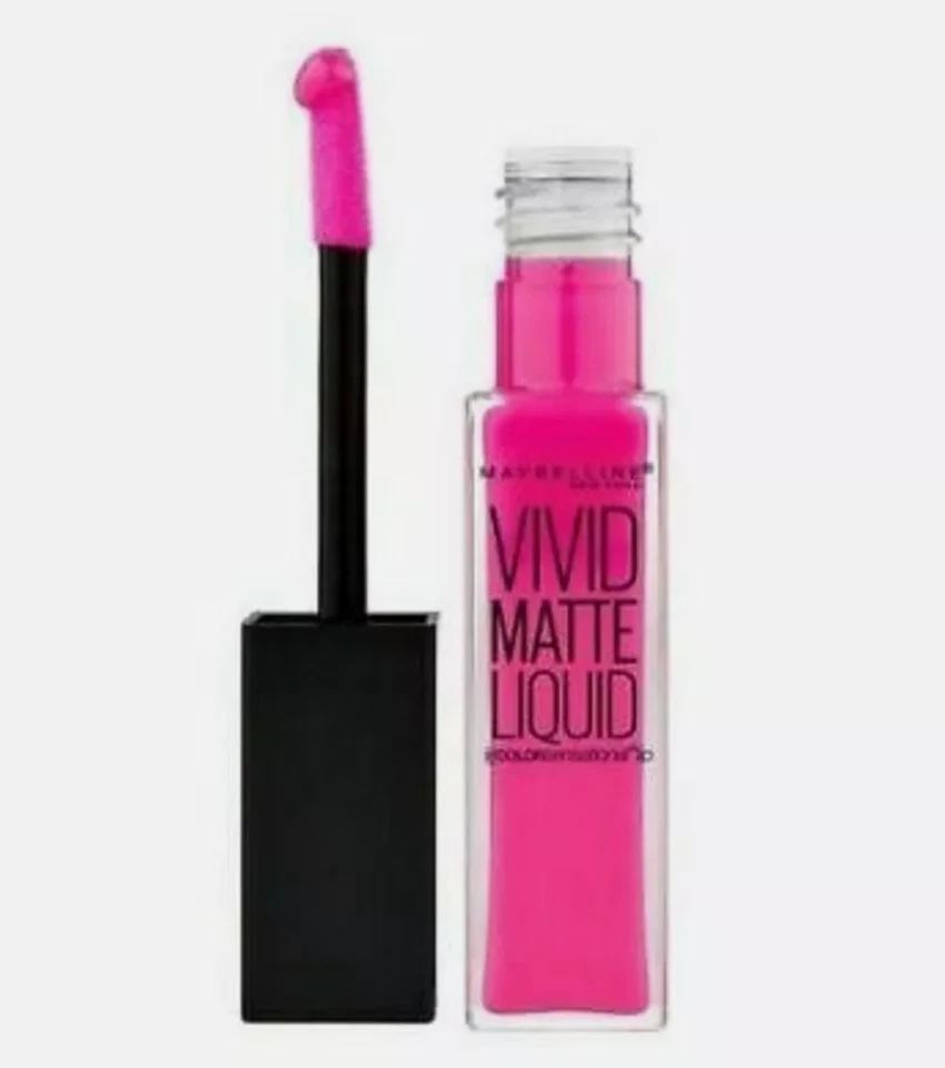Maybelline Vivid Hot Lacquer Gloss Y Pintalabios Líquido Mate 15 Rosa Eléctrico - Imagen 2 de 3