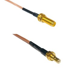 RG316 RP-SMA Female Long to SMB MALE BULKHEAD RF Cable Rapid-SHIP LOT