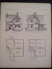 Victorian Design Architecture Shingled Country House Plan Historic 1885 #204