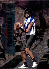 Taulia Tagovailoa Signed 2022 Skybox Metal Universe card Hamilton Tiger-Cats CFL
