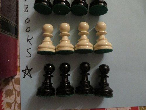 Vintage Allan Troy Chess set-Enameled Wood Tournament Set 3/4 BW #1 - Picture 7 of 9