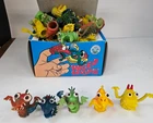 LOT OF 5 Finger Frights Puppets Monster Jigglers 1970's Gigantor NOS Lot of 5