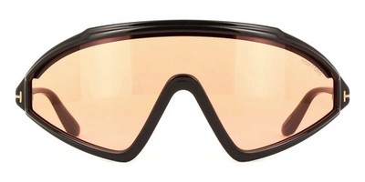 TOM FORD Lorna FT 1121 01G Black Brown Lens Ski Shield  display picture 1