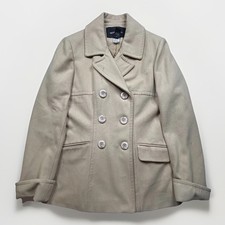 Women s Moda International Camel Pea Coat Siz...
