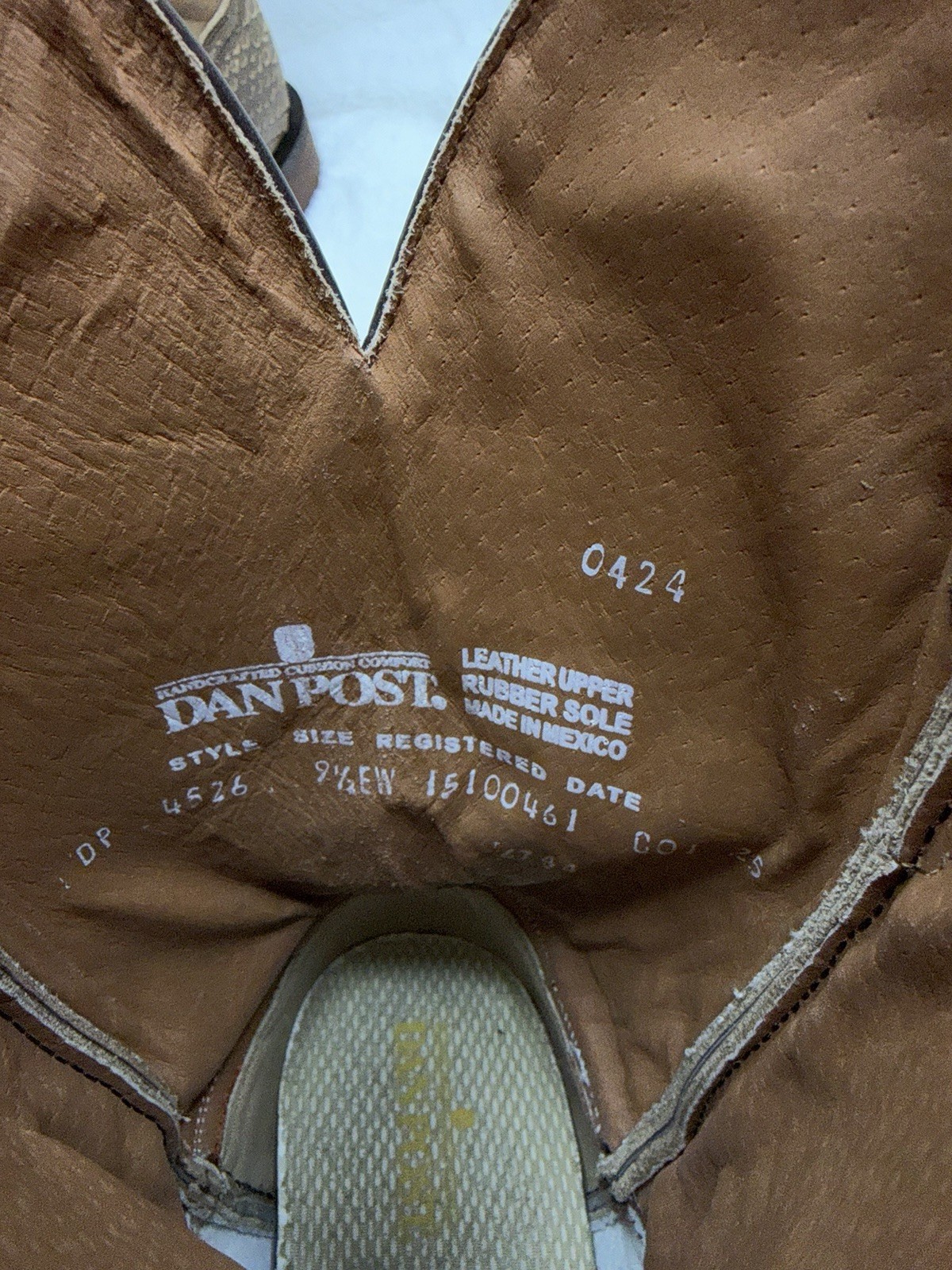 Dan Post Ka Men's Python Print Western Boot Brown… - image 6